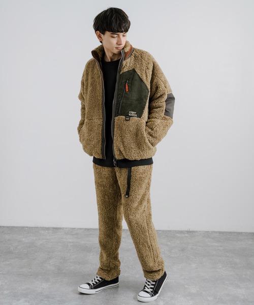 KRIFF MAYER（クリフメイヤー）の「KRIFF MAYER クリフメイヤー シャギーボアパンツ 2314404（スウェットパンツ・メンズ・グレー/ナチュラル/チャコール/オリーブ/ベージュ・L/M/XL）」の16枚目の写真