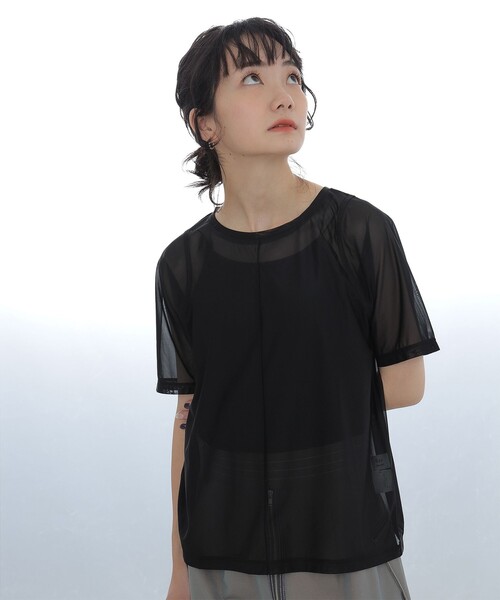 Ray BEAMS（レイビームス）の「Ray BEAMS / センターシーム トリコット Tシャツ（Tシャツ/カットソー・レディース・ネイビー/ホワイト/ブラック・ONE SIZE）」の14枚目の写真