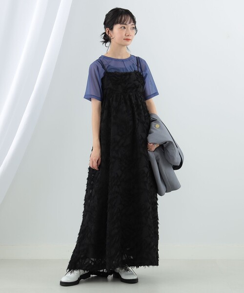 Ray BEAMS（レイビームス）の「Ray BEAMS / センターシーム トリコット Tシャツ（Tシャツ/カットソー・レディース・ネイビー/ホワイト/ブラック・ONE SIZE）」の18枚目の写真