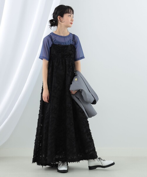 Ray BEAMS（レイビームス）の「Ray BEAMS / センターシーム トリコット Tシャツ（Tシャツ/カットソー・レディース・ネイビー/ホワイト/ブラック・ONE SIZE）」の19枚目の写真