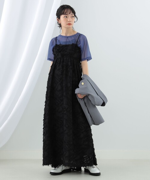 Ray BEAMS（レイビームス）の「Ray BEAMS / センターシーム トリコット Tシャツ（Tシャツ/カットソー・レディース・ネイビー/ホワイト/ブラック・ONE SIZE）」の20枚目の写真