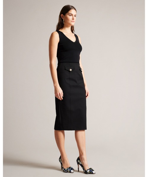 Ted Baker(テッドベーカー)の「HYRA フローラルプリント リボンパンプス(パンプス・レディース・ネイビー・39/36/37/38)」の7枚目の写真