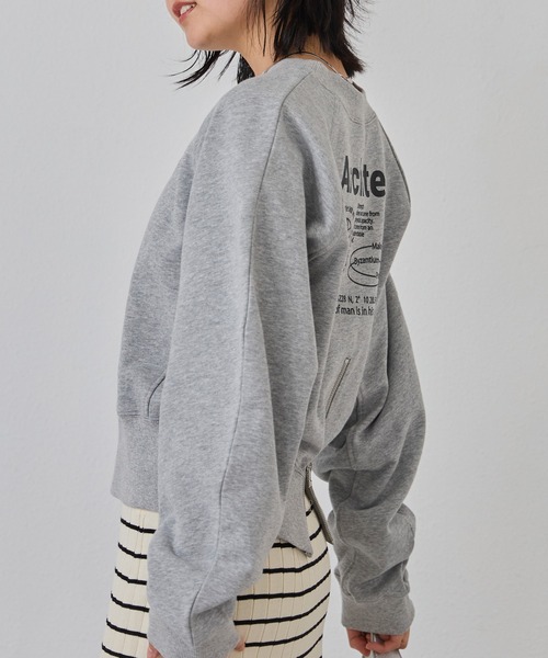 LAVEANGE（ラビアンジェ）の「バックファスナースウェット（スウェット・レディース・ブラック/グレー・LL/3L/4L/M）」の14枚目の写真