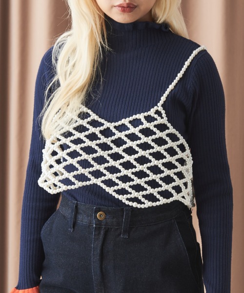 MERLOT(メルロー)の「パールビスチェ(ベスト・レディース・ホワイト・FREE)」の17枚目の写真