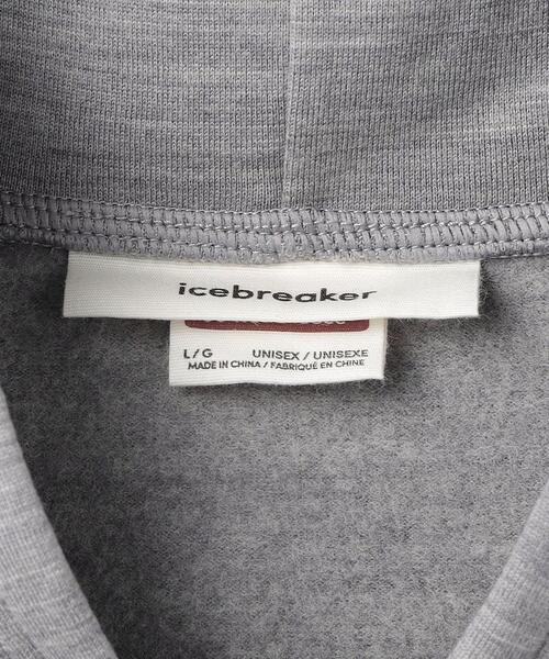 ICEBREAKER(アイスブレーカー)の「<icebreaker> REALFLEECE LS ZIP HOODIE/リアルフリース ロングスリーブ ジップ フーディ(パーカー・メンズ・グレー・L/M/S)」の18枚目の写真