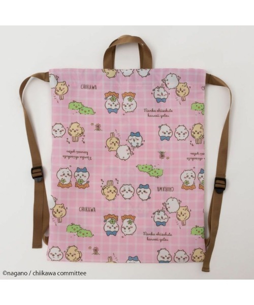 Mac-House(マックハウス)の「ちいかわ ナップサック(バックパック/リュック・キッズ・ピンク・フリー)」の3枚目の写真