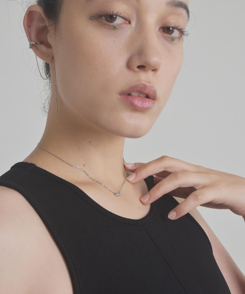 LHME(エルエイチエムイー)の「【WEB限定】”Enhance”ビジューネックレス/3粒/ジルコニア/サージカルステンレス(金属アレルギー対応)【LHME / エルエイチエムイー】(ネックレス・レディース・シルバー/ゴールド・40cm)」の17枚目の写真