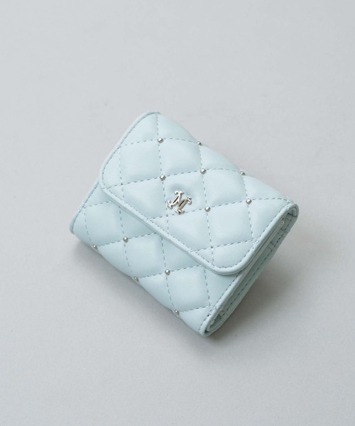 one after another NICE CLAUP（ワンアフターアナザーナイスクラップ）の「スタッズ付きキルティングウォレット（財布・レディース・ブラック/アイボリー/ミント・FREE）」の13枚目の写真