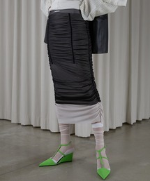 PRANK PROJECT | シアーレイヤーシャーリングタイトスカート / Sheer Layered Shirring Tight Skirt(スカート)