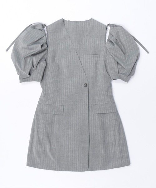 MAISON SPECIAL(メゾンスペシャル)の「Puff Sleeve Tunic/パフスリーブチュニック【MAISON SPECIAL/メゾンスペシャル】(チュニック・レディース・ベージュ/グレー/ネイビー・36/38)」の17枚目の写真