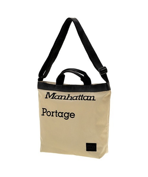 Manhattan Portage BLACK LABEL(マンハッタンポーテージ ブラックレーベル)の「SYRACUSE SHOULDER BAG JR GRAPHIC CORDURA 305P(ショルダーバッグ・メンズ・ブラック/ベージュ・MEDIUM)」の2枚目の写真