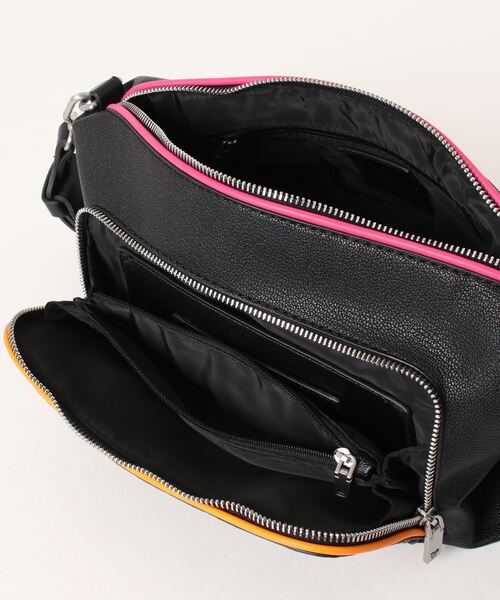 Desigual（デシグアル）の「刺繍 ミドルショルダーバッグ（ハンドバッグ・レディース・ブラック/ホワイト・FREE）」の12枚目の写真