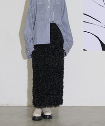 フェザーライクシャギーナロースカート