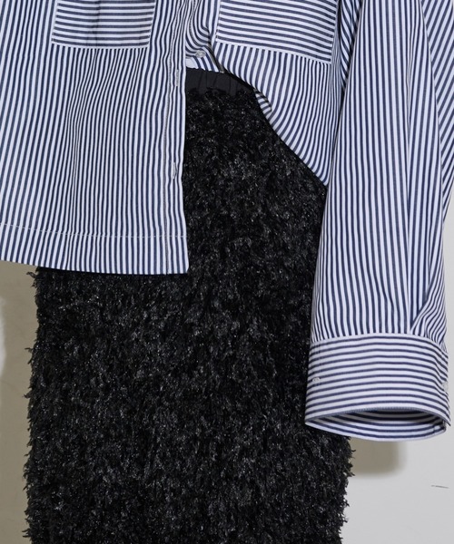 THE YOn(ザヨン)の「フェザーライクシャギーナロースカート(スカート・レディース・ブラック/サックスブルー/アイボリー・FREE)」の8枚目の写真