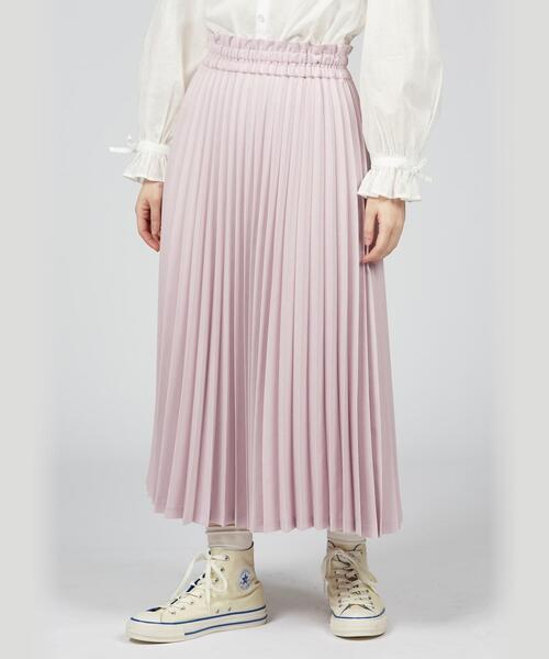 To b. by agnes b.(トゥービーバイアニエスベー)の「アコーディオンプリーツスカート(スカート・レディース・ピンク・40/38/36)」の3枚目の写真