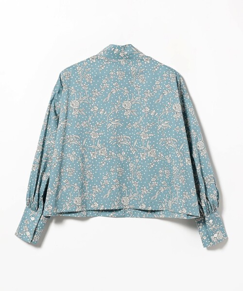 SETTO（セット）の「SETTO / LIBERTY BS OKKAKE SHIRT リバティプリントシャツ（シャツ/ブラウス・レディース・ライトグレー/サックスブルー・ONE SIZE）」の6枚目の写真