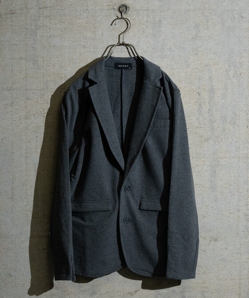 JOHN'S CLOSET(ジョンズクローゼット)の「【40I】両面起毛 シングルテーラードジャケット(テーラードジャケット・メンズ・グレー/カーキ/チャコールグレー/ブラック・MEDIUM/LARGE)」の3枚目の写真