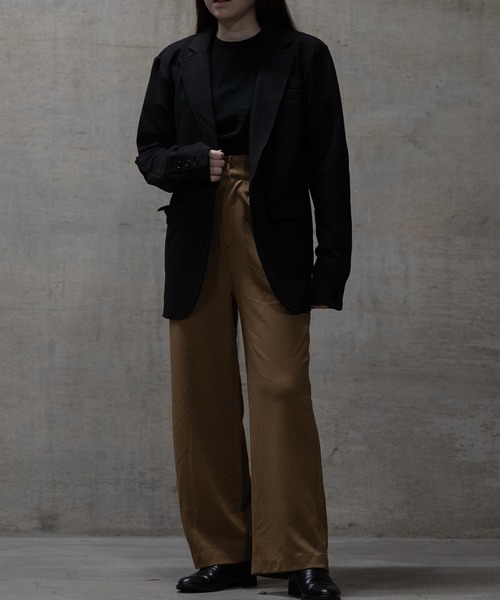 JOHN'S CLOSET(ジョンズクローゼット)の「【40I】両面起毛 シングルテーラードジャケット(テーラードジャケット・メンズ・グレー/カーキ/チャコールグレー/ブラック・MEDIUM/LARGE)」の10枚目の写真