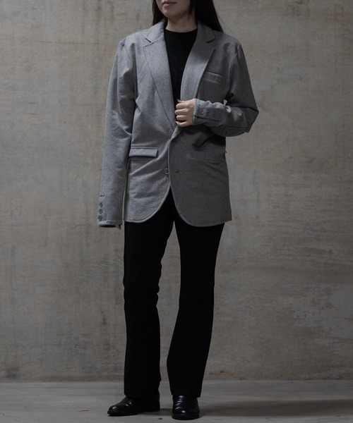 JOHN'S CLOSET(ジョンズクローゼット)の「【40I】両面起毛 シングルテーラードジャケット(テーラードジャケット・メンズ・グレー/カーキ/チャコールグレー/ブラック・MEDIUM/LARGE)」の20枚目の写真