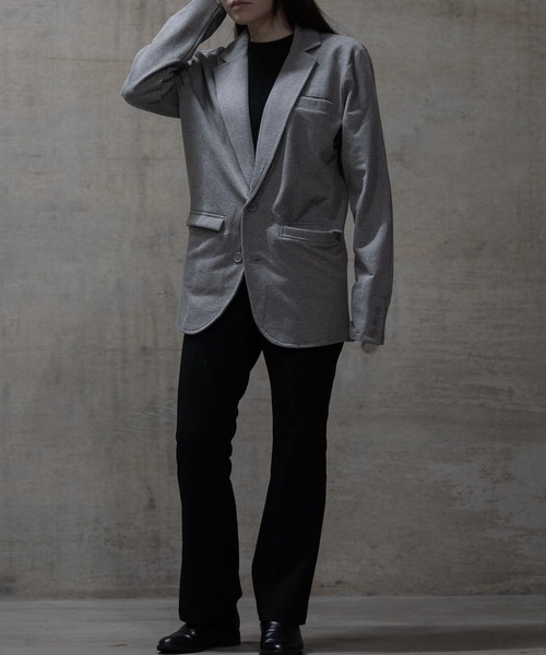 JOHN'S CLOSET(ジョンズクローゼット)の「【40I】両面起毛 シングルテーラードジャケット(テーラードジャケット・メンズ・グレー/カーキ/チャコールグレー/ブラック・MEDIUM/LARGE)」の21枚目の写真