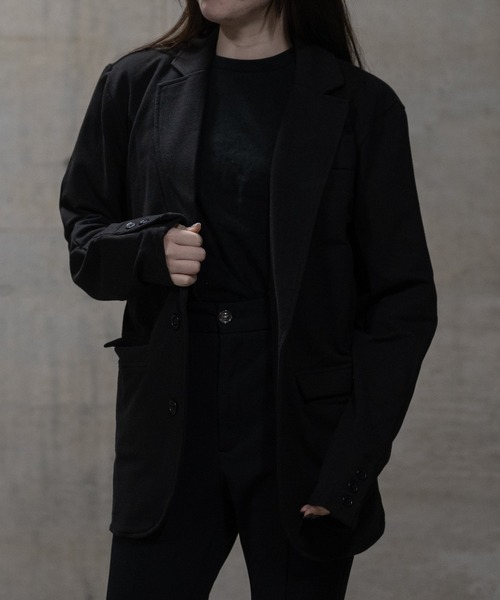 JOHN'S CLOSET(ジョンズクローゼット)の「【40I】両面起毛 シングルテーラードジャケット(テーラードジャケット・メンズ・グレー/カーキ/チャコールグレー/ブラック・MEDIUM/LARGE)」の5枚目の写真