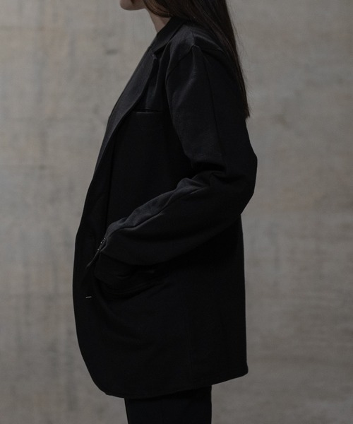 JOHN'S CLOSET(ジョンズクローゼット)の「【40I】両面起毛 シングルテーラードジャケット(テーラードジャケット・メンズ・グレー/カーキ/チャコールグレー/ブラック・MEDIUM/LARGE)」の7枚目の写真