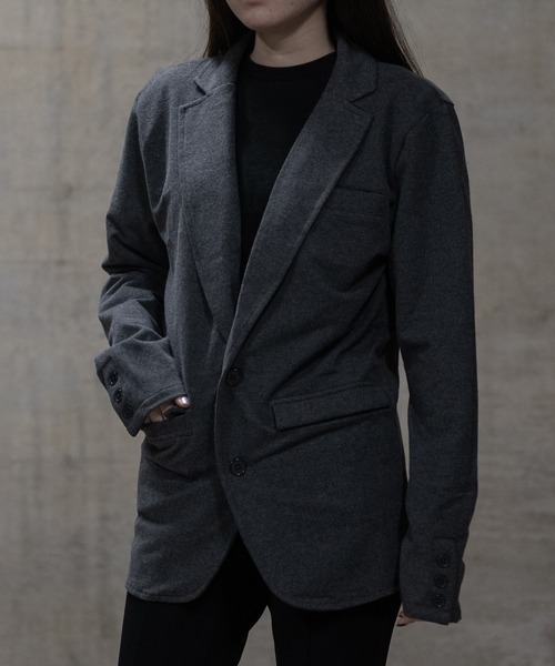 JOHN'S CLOSET(ジョンズクローゼット)の「【40I】両面起毛 シングルテーラードジャケット(テーラードジャケット・メンズ・グレー/カーキ/チャコールグレー/ブラック・MEDIUM/LARGE)」の11枚目の写真