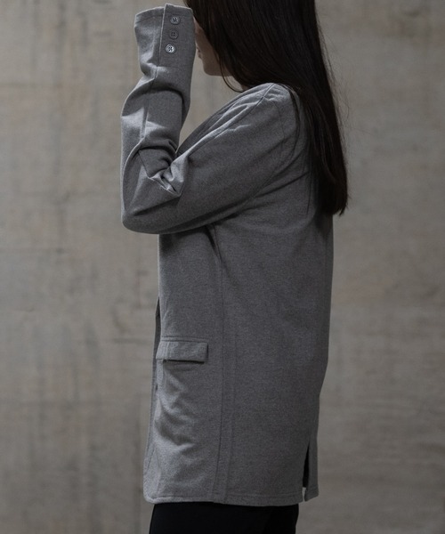 JOHN'S CLOSET(ジョンズクローゼット)の「【40I】両面起毛 シングルテーラードジャケット(テーラードジャケット・メンズ・グレー/カーキ/チャコールグレー/ブラック・MEDIUM/LARGE)」の18枚目の写真