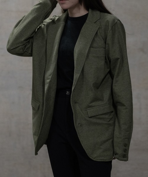 JOHN'S CLOSET(ジョンズクローゼット)の「【40I】両面起毛 シングルテーラードジャケット(テーラードジャケット・メンズ・グレー/カーキ/チャコールグレー/ブラック・MEDIUM/LARGE)」の22枚目の写真