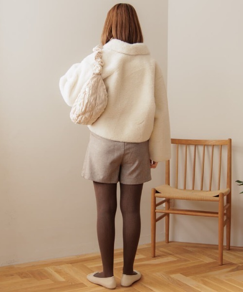 flower（フラワー）の「コンフィファーコート2（ノーカラーコート・レディース・アイボリー/ベージュ・FREE）」の7枚目の写真