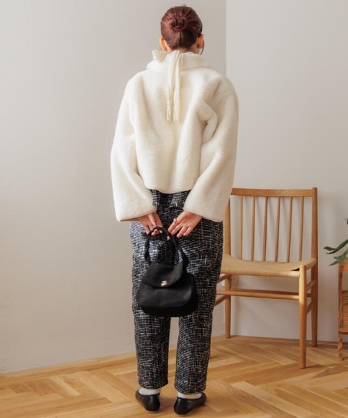 flower（フラワー）の「コンフィファーコート2（ノーカラーコート・レディース・アイボリー/ベージュ・FREE）」の9枚目の写真