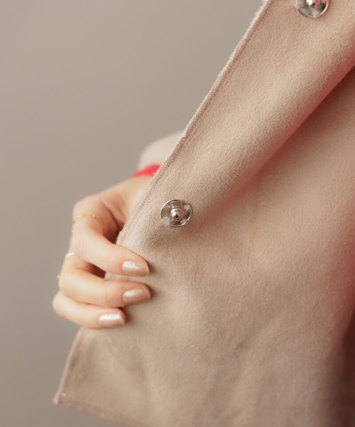 flower（フラワー）の「コンフィファーコート2（ノーカラーコート・レディース・アイボリー/ベージュ・FREE）」の22枚目の写真