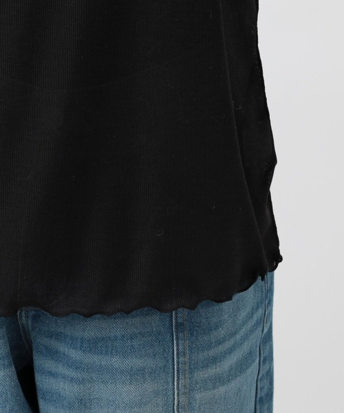 BAYFLOW（ベイフロー）の「シアーハイネックＴ（Tシャツ/カットソー・レディース・オフホワイト/グレー/ブラック・FREE）」の20枚目の写真