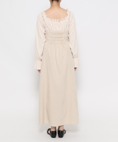 mysty woman（ミスティウーマン）の「フロントZIPキャミワンピ　101907（ワンピース・レディース・ホワイト系その他/チャコールグレー/ピンク・FREE）」の12枚目の写真