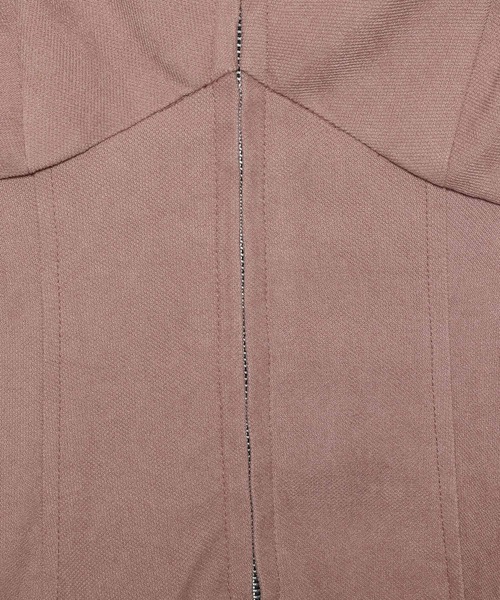 mysty woman（ミスティウーマン）の「フロントZIPキャミワンピ　101907（ワンピース・レディース・ホワイト系その他/チャコールグレー/ピンク・FREE）」の20枚目の写真