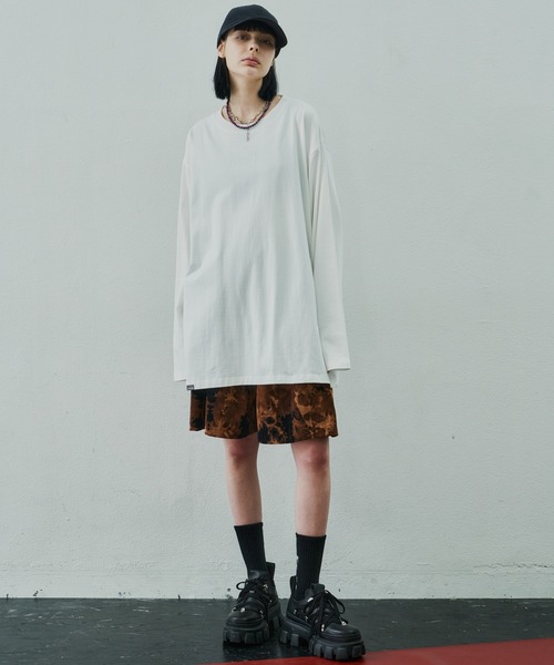 退廃　ワイドパンツ　コーデュロイ　ブリーチ　バギー　太畝　y2k モード　古着 退廃 ワイドパンツ コーデュロイ ブリーチ バギー 太畝 y2k