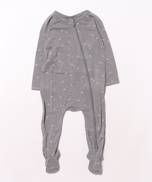 【セール】《Quincy Mae》BAMBOO ZIP FOOTIE | WASHED-INDIGO（その他ベビー用品）｜Quincy Mae（クインシーメイ）