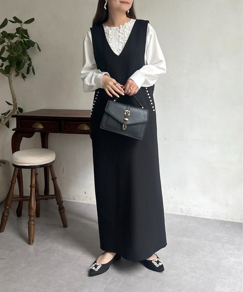 prose verse(プロズヴェール)の「フロントダブルフリルブラウス(シャツ/ブラウス・レディース・オフホワイト・LARGE/MEDIUM)」の17枚目の写真