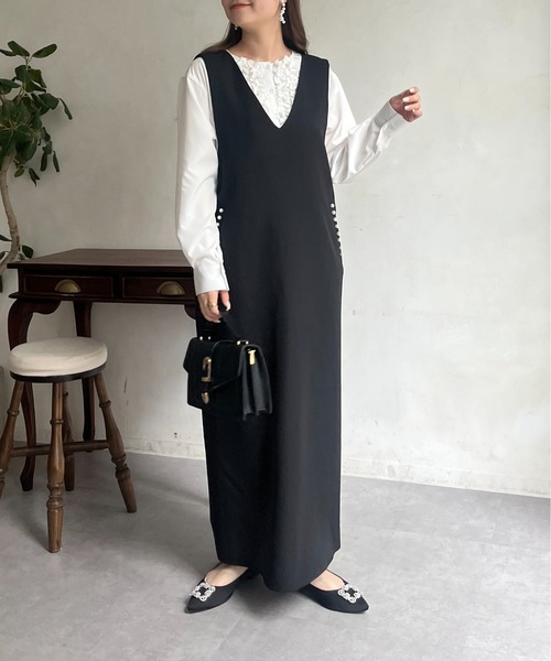 prose verse(プロズヴェール)の「フロントダブルフリルブラウス(シャツ/ブラウス・レディース・オフホワイト・LARGE/MEDIUM)」の18枚目の写真