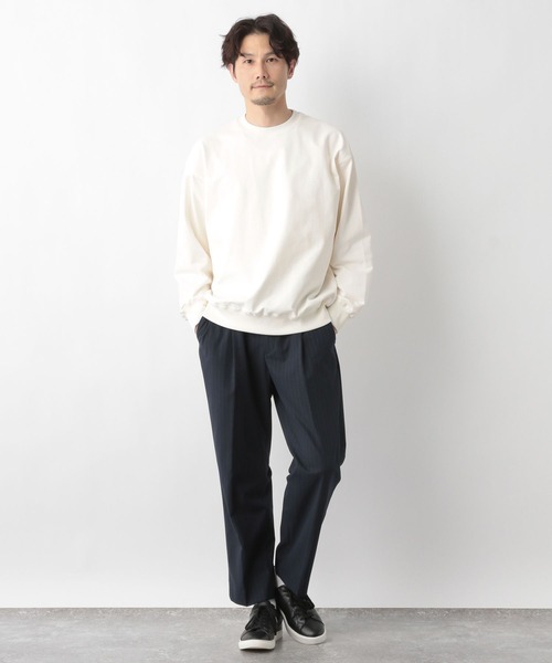 Washed work sweater unisexual ロンT スウェットウォッシュ加工 Washed work sweater unisexual ロンT スウェットウォッシュ加工