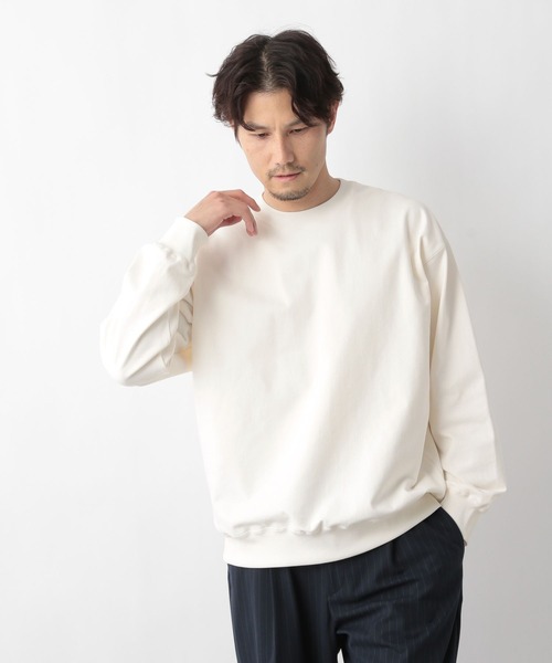 GLOBAL WORK（グローバルワーク）の「乾きやすいスウェット長袖/M/975730（スウェット・メンズ・チャコールグレー/オフホワイト/サックスブルー/ブルー/ホワイト系その他2・SMALL/MEDIUM/LARGE/X-LARGE）」の12枚目の写真