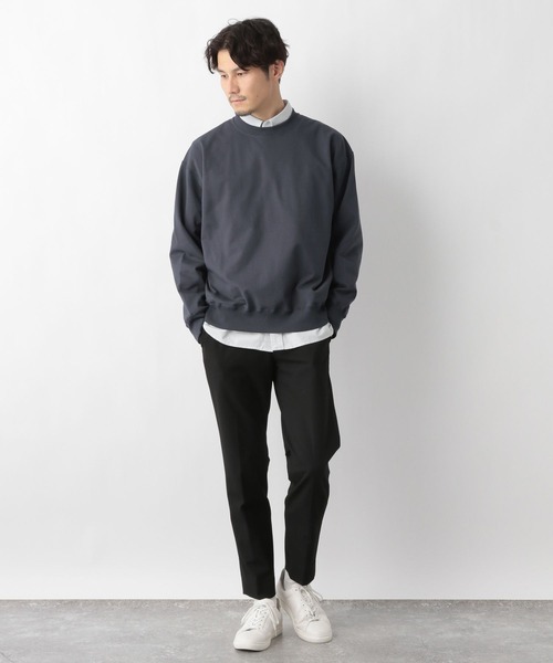 GLOBAL WORK（グローバルワーク）の「乾きやすいスウェット長袖/M/975730（スウェット・メンズ・チャコールグレー/オフホワイト/サックスブルー/ブルー/ホワイト系その他2・SMALL/MEDIUM/LARGE/X-LARGE）」の9枚目の写真