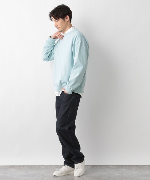 GLOBAL WORK（グローバルワーク）の「乾きやすいスウェット長袖/M/975730（スウェット・メンズ・チャコールグレー/オフホワイト/サックスブルー/ブルー/ホワイト系その他2・SMALL/MEDIUM/LARGE/X-LARGE）」の6枚目の写真