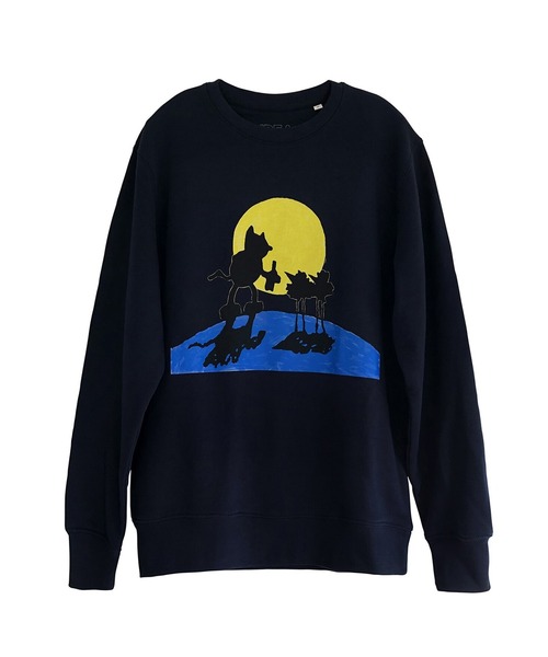 IDEA BOOKS(アイディアブックス)の「【IDEA/アイデア】 ROOBARB & CUSTARD MOON SWEAT ルバーブ&カスタードクルーネックスウェット(スウェット・メンズ・ネイビー・L/M/XL/S)」の4枚目の写真