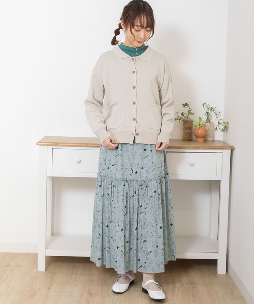 POU DOU DOU（プードゥドゥ）の「襟付きカーディガン（カーディガン/ボレロ・レディース・ブラック/ブルー/ベージュ・3）」の20枚目の写真