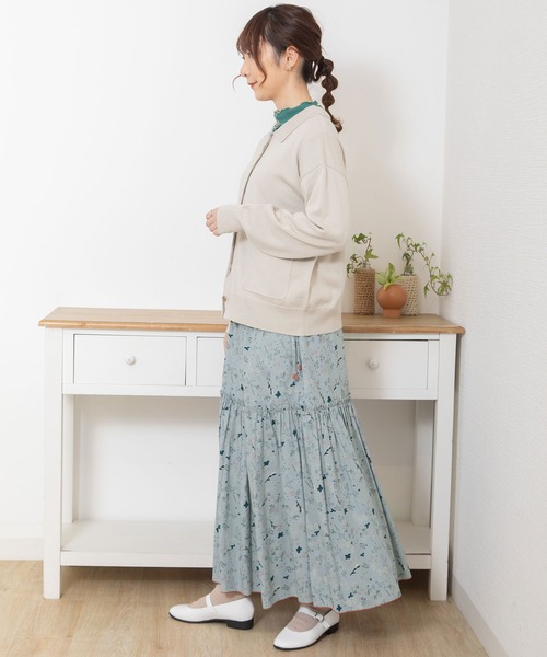 POU DOU DOU（プードゥドゥ）の「襟付きカーディガン（カーディガン/ボレロ・レディース・ブラック/ブルー/ベージュ・3）」の16枚目の写真