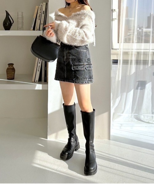 Heather(ヘザー)の「セーラーニットカーディガン 105016(カーディガン/ボレロ・レディース・ピンク/オフホワイト/グレー・FREE)」の18枚目の写真