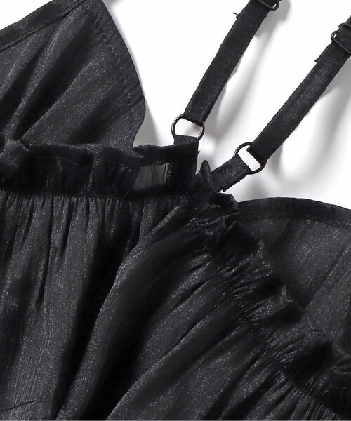 apres les cours（アプレレクール）の「ラメシアーキャミ（その他トップス・キッズ・ブラック・100/120/140）」の6枚目の写真