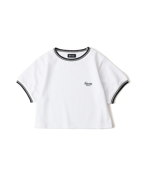 Subciety（サブサエティ）の「SEED STITCH TEE【WOMENS】（Tシャツ/カットソー・レディース・ネイビー/ホワイト/グリーン/ブラック・FREE/X-SMALL）」の5枚目の写真