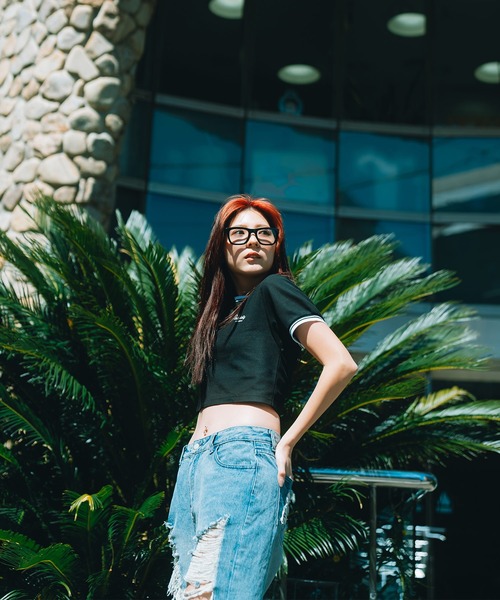 Subciety（サブサエティ）の「SEED STITCH TEE【WOMENS】（Tシャツ/カットソー・レディース・ネイビー/ホワイト/グリーン/ブラック・FREE/X-SMALL）」の20枚目の写真